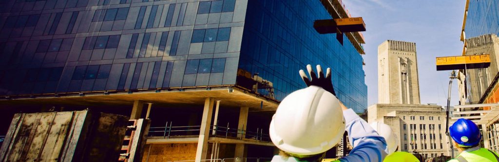this an image of operators on a construction site